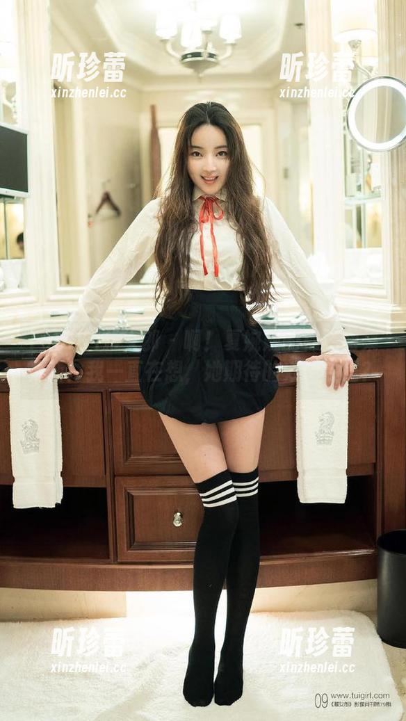 TuiGirl推女郎 - 啊！夏婉婉的棉袜图集更新！我一直在想，她期待的效果会是？